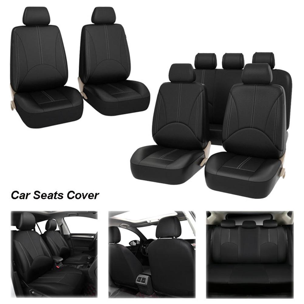 Universal PU Leather Car Seat Covers Set Environmental Protection and Durability Auto Seat Protector Interior Styling