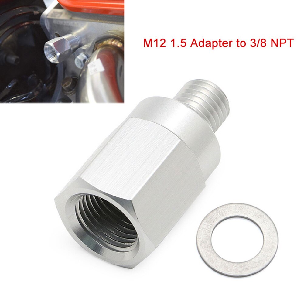M12-1.5 3/8 NPT Car Fuel Pressure Sensor For LS Engine Coolant Temperature Adapter Automobile Gauge Tester Replacement Accessory