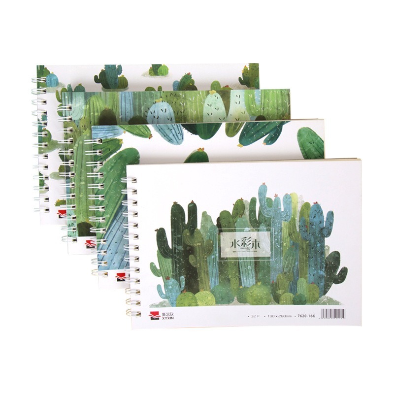 Livre en papier aquarelle A4 et 16K d'épaisseur 200g, livre aquarelle pour dessin, peinture à l'aquarelle, fournitures d'art de croquis pour enfants