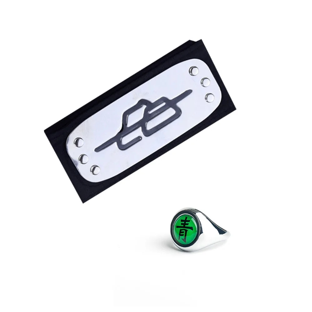 Naruto Akatsuki Rings Headbands Anime Figure Itachi Cosplay Ring Accessories Props Jewerly Christmas Party: Yellow