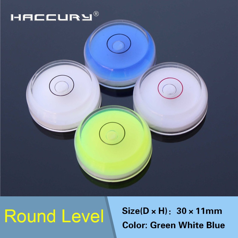 Haccury bullseye vattenpass bubbelpass cirkulärt bubbelpass tillbehör för mätinstrument 30*11mm 1 st