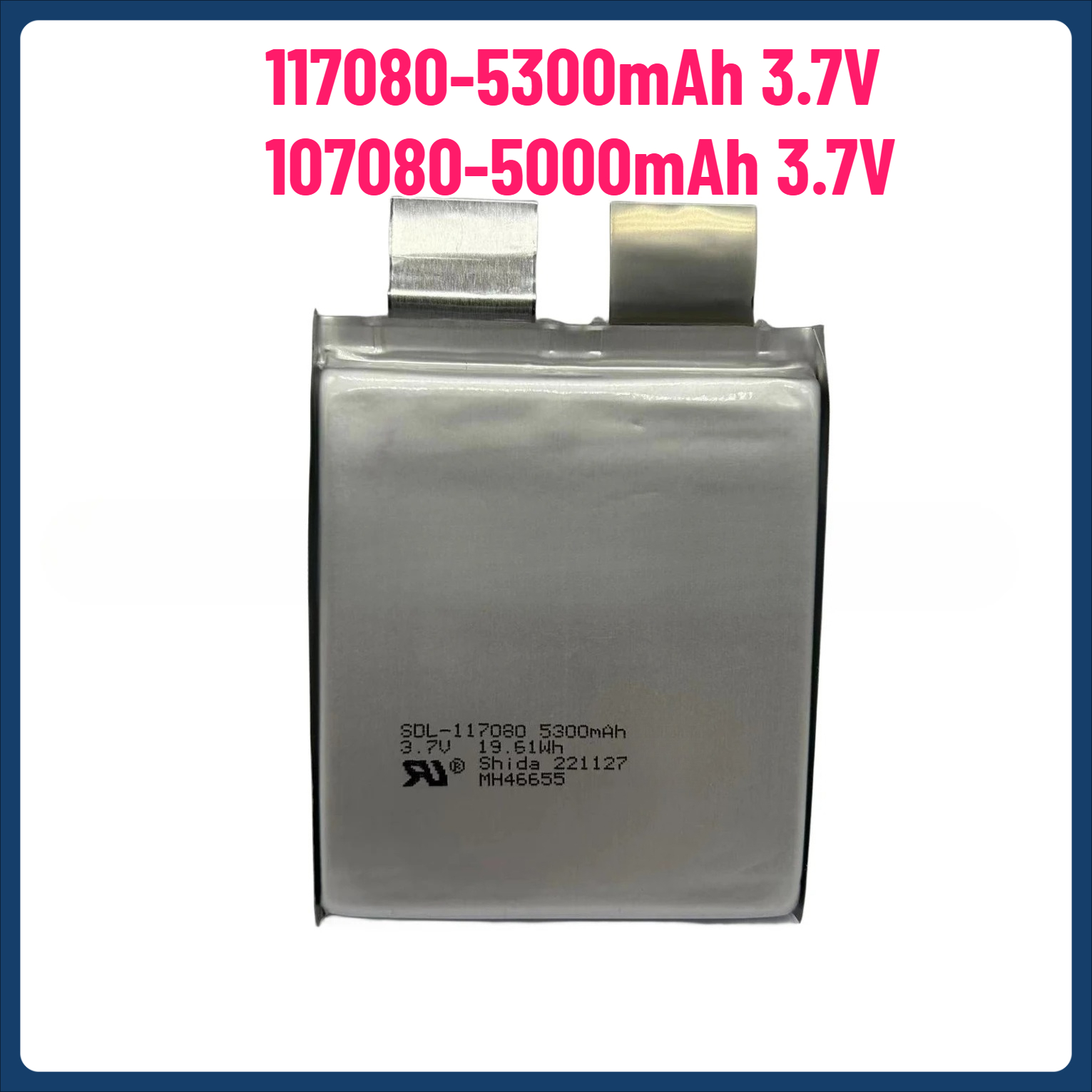 2 uds 3,7 V 107080-5000mAh soldadura DIY 2S 3S batería para arranque de coche, herramienta eléctrica, soldador por puntos 117080-5300mAh 35C-70C