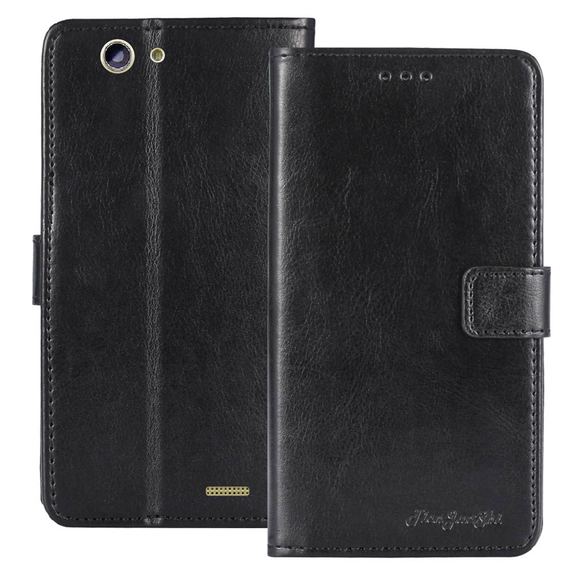 TienJueShi Durable Luxury Style Protective Leather Cover Phone Case For Logicom Le Fit 5 inch Pouch Shell Wallet Etui Skin