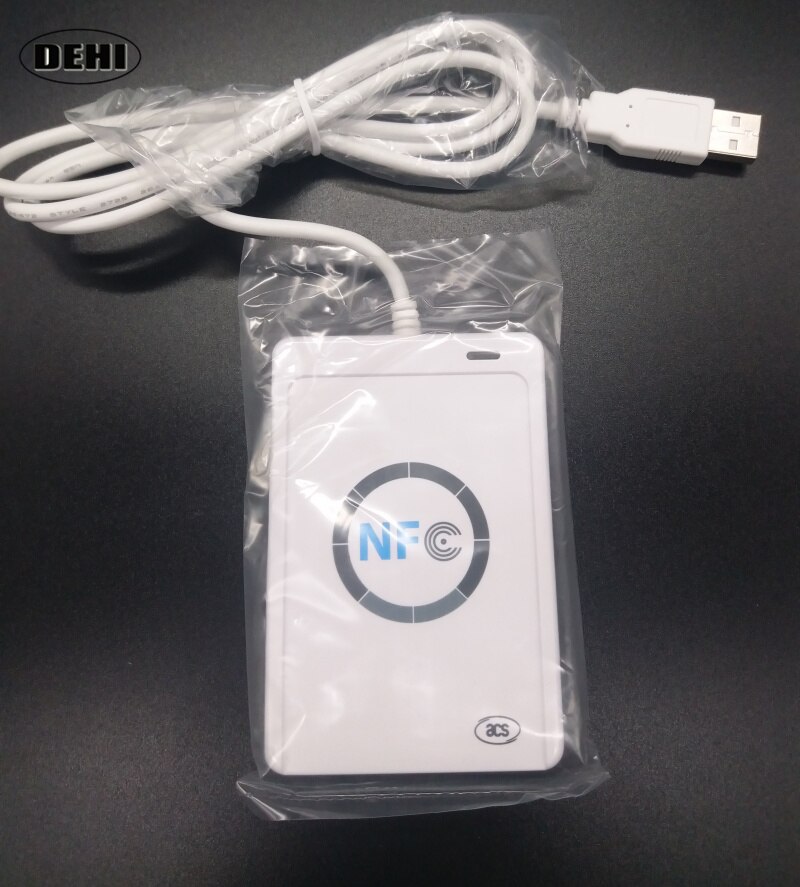 ACR122U NFC Reader Writer USB 13.56mhz RFID Smart Card Copier Duplicator + 5pcs UID Keyfobs