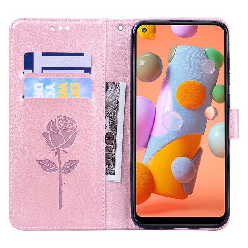 on For Samsung Galaxy A11 Case Cover for Samsung A11 A115F Case Leather Flip Wallet Phone Case sFor Samsung Galaxy A 11 Coque