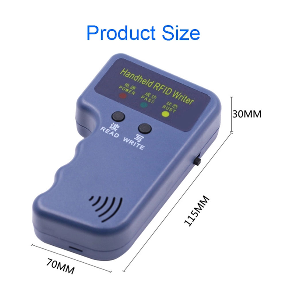 Lector de código EM4100 TK4100 RFID, dispositivo de lectura portátil de 125KHz, copiadora, escritor, duplicador, programador, EM4305, T5577, tarjetas de identificación y Keyfobs regrabables