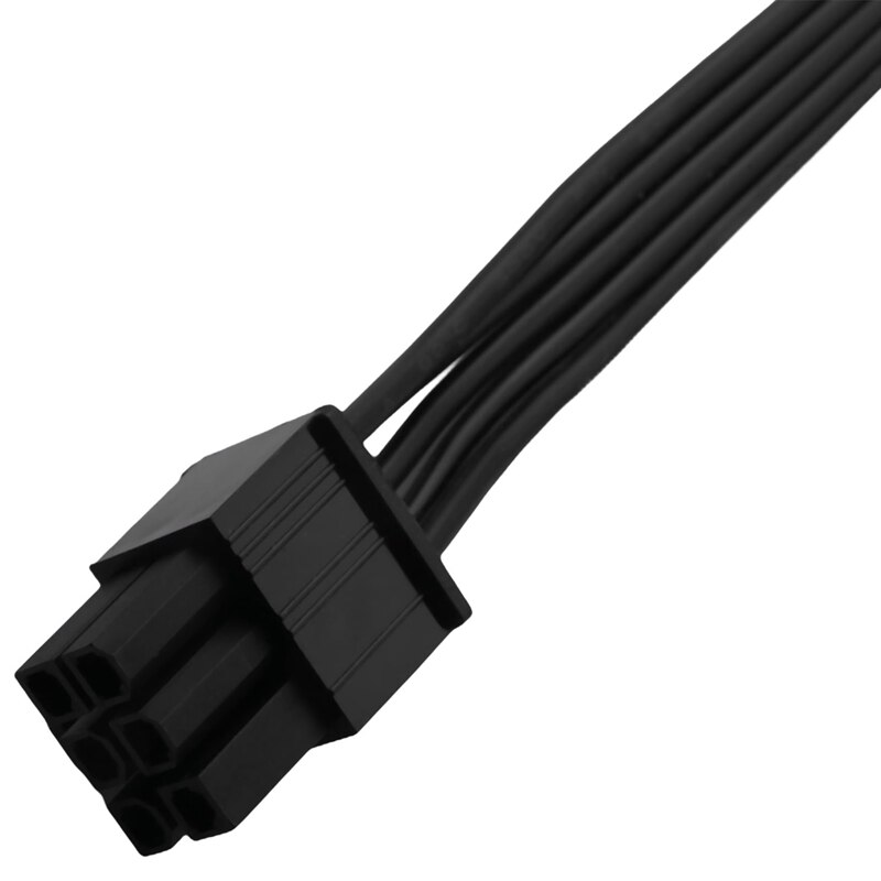 6 Pin 1 To 4 SATA Modular Power Supply Cable For CORSAIR Rmx Series RM550X RM650X RM750X RM850X RM1000X , 2Pcs