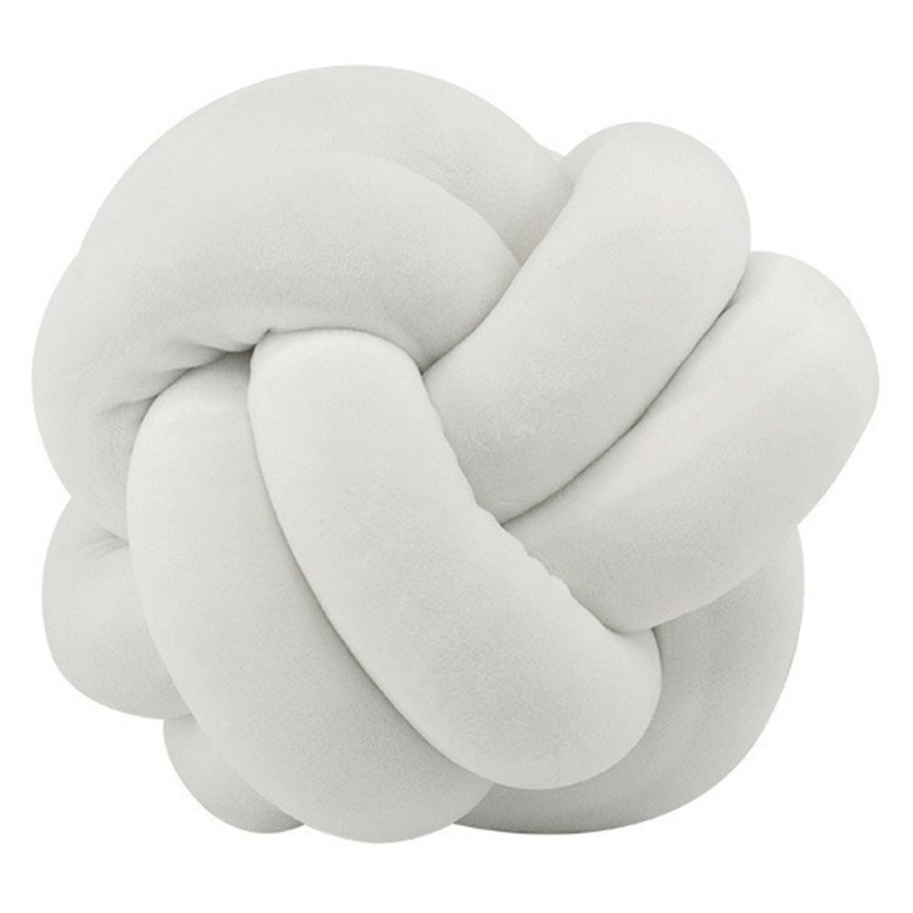 Nordic Handgemaakte Geknoopt Kussen Creatieve Sierkussen Sofa Slaapkamer Decoratie Milieuvriendelijk Anti-Allergische Fiber: Dark Gray