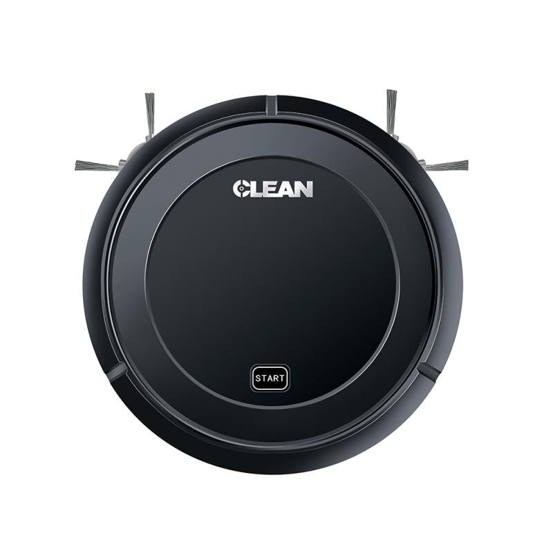 1800Pa Multifunctionele Smart Robot Stofzuiger 3-In-1 Usb Charge Smart Dust Cleaning Robot Droog Nat vegen Cleaner Voor Home: Black 01