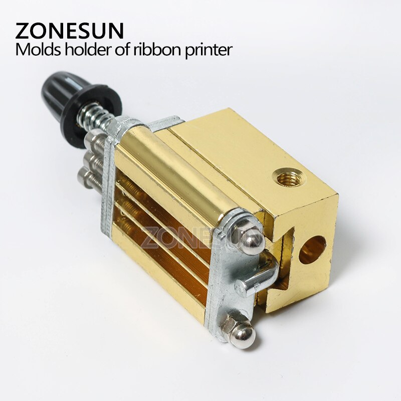ZONESUN Mould holder of ribbon printer DY8 coding device heat head of stamping printer heat block of printer letter die cave