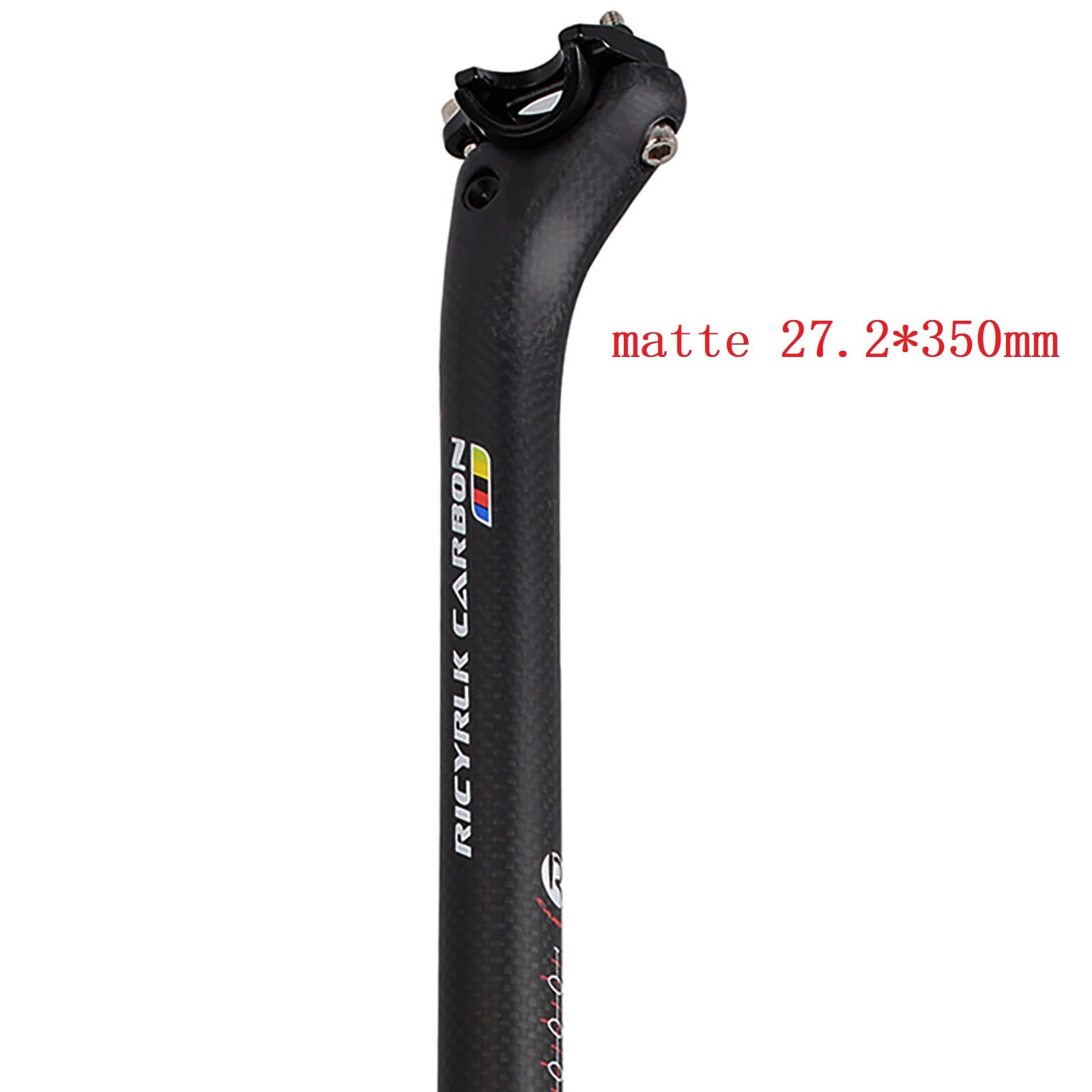 Carbon Fiber Bicycle Seatpost MTB Seat Post Road Bike SeatPost Offset 20mm Bicycle Parts 27.2/30.8/31.6*350/400mm: matte27.2X350MM