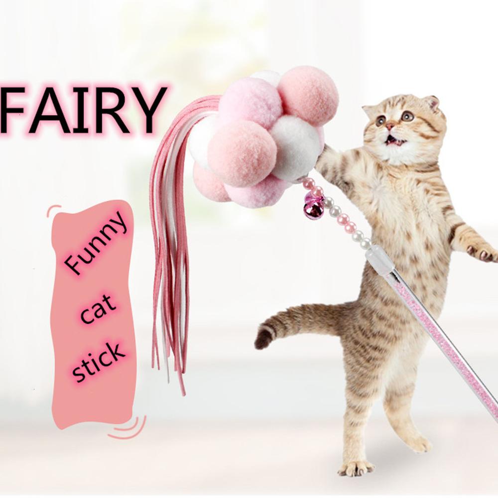 Jouet de chat amusant et pompon en plumes fait à la main, bâton de chat amusant, Douyou ou adulte, bâton de chat