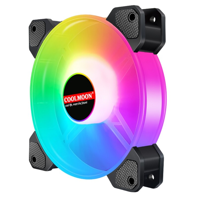 Computer PC Fan Aura Sync Support Adjust RGB Cooling Fan 120mm Silent Control Computer Cooling RGB Case Fans