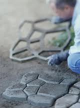 Bricolage-moule-moule pour pavé, pour le jardin