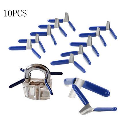 2020 10 sztuk kłódka Shim wybiera zestaw wytrych robić zamków zestaw akcesoriów narzędzia blokada narzędzia robić domu narzędzia ślusarskie nowość: Default Title
