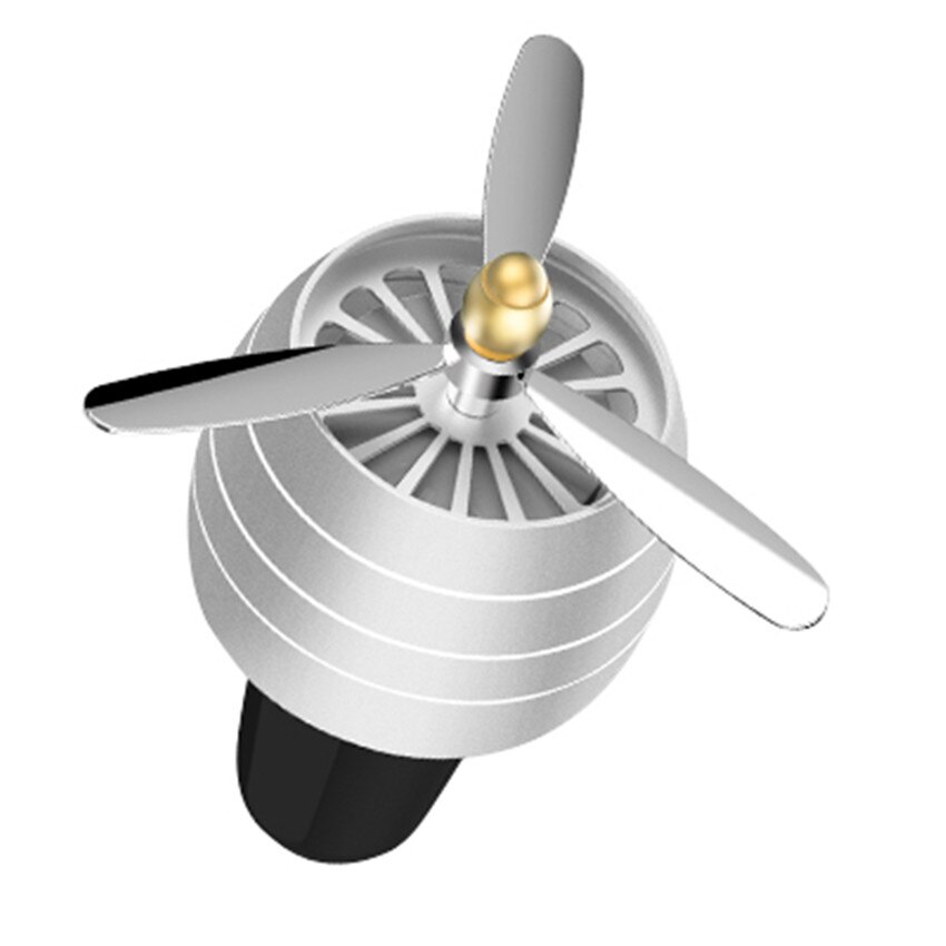 Bil parfyme luftfrisker auto bil lukt ledet mini tilstand ventil utløp parfyme klipp fersk aromaterapi duft: Sølv