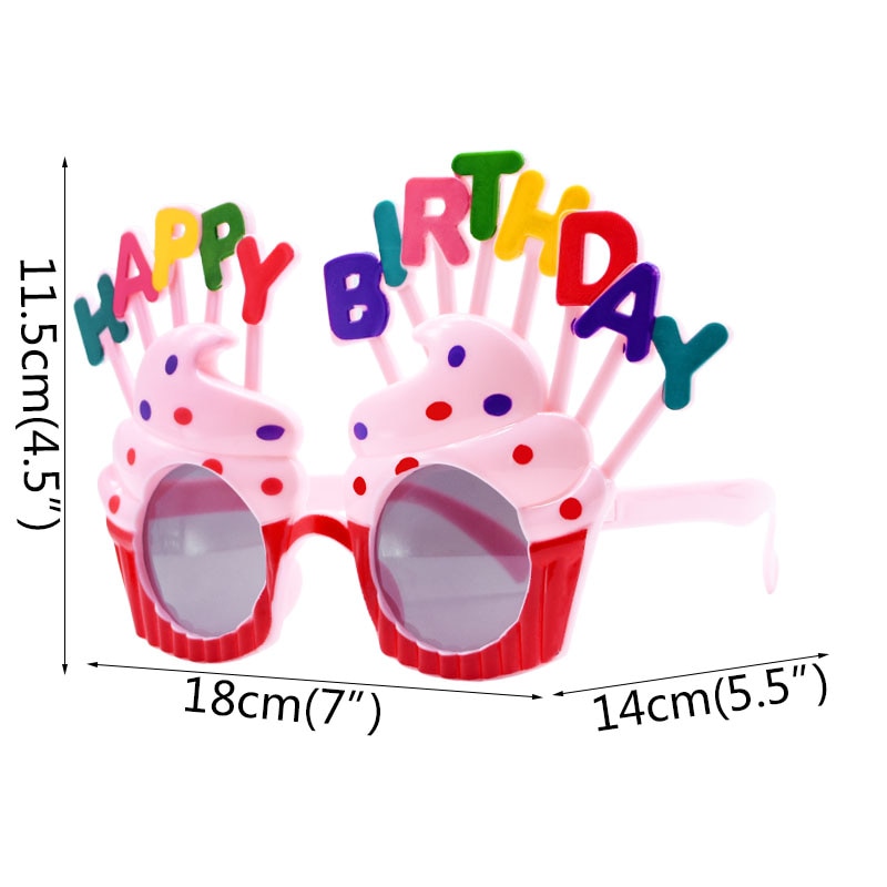 Verjaardagsfeestje Bril Grappig Zonnebloem Kaars Cake Zonnebril Voor Gelukkige Verjaardag Gunsten Photo Booth Props Decoratie Kids 8