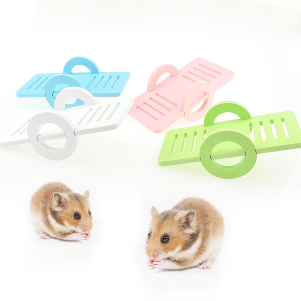Øko bord mini vippe kæledyr hamster chinchillaer små dyr træning tygge legetøj