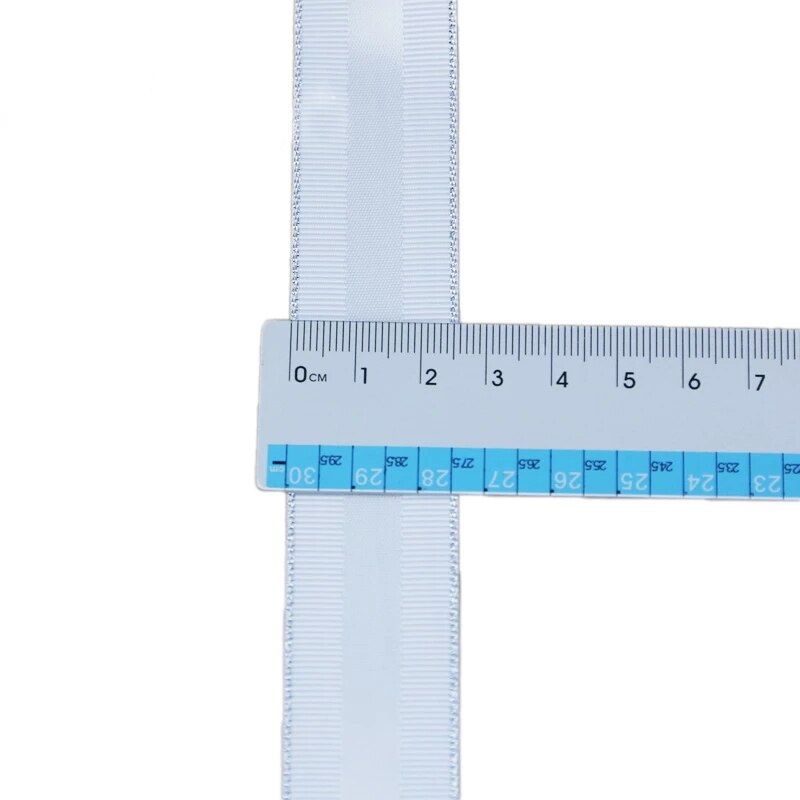 (5 meters/lot) 25mm silver Edged Grosgrain Ribbon an Lace wedding Christmas ribbons