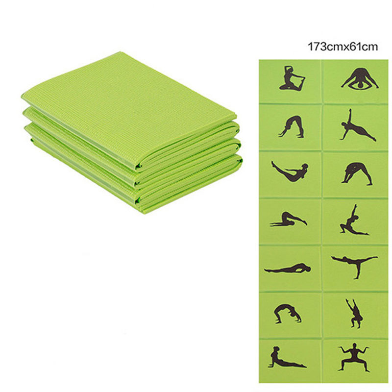 1730*610*6 millimetri pieghevole yoga mat con anti-slip tappeto per linea di posizionamento, adatto per i principianti ambiente ginnastica mat