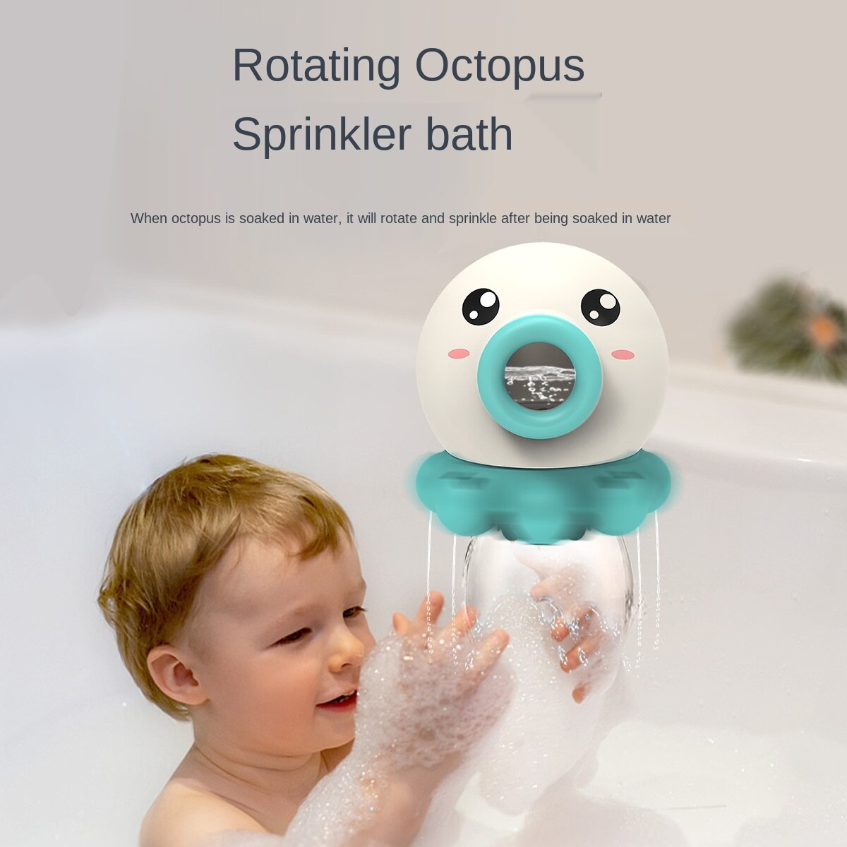 LazyChild Baby Schlecht Spielzeug freundlicher Rotierenden sprühen Wasser Krake Spielzeug Für Baby Mädchen Junge Kunststoff Lustige Dusche Neue