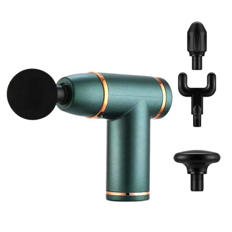 Massage Machine Deep Tissue Percussion Muscle Massager for Pain Relief Fascia Machine Electric Body Massager: green