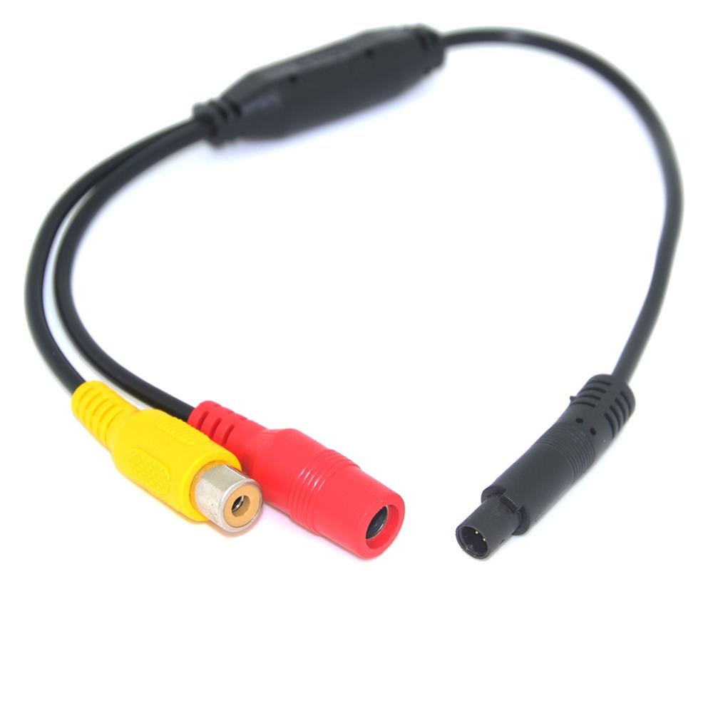 AZGIANT 4PIN to AV Car Video Cable RCA For Car Parking Rearview Rear View Camera Connect Car Monitor DVD Trigger Cable