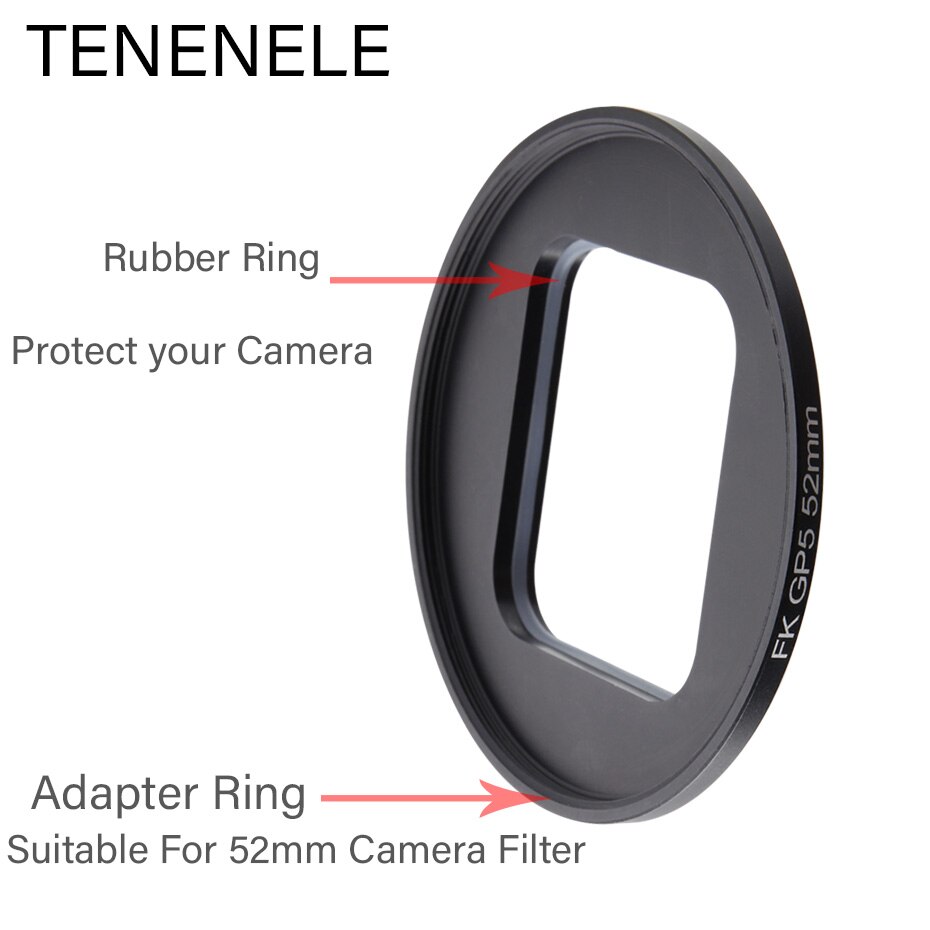 Go Pro-filtro de Cámara de Acción Hero 5, 6, 7, Black , 52mm, polarizado CPL/ND 2 4 8/filtros de protección UV para GoPro Hero 5 6 7, accesorios
