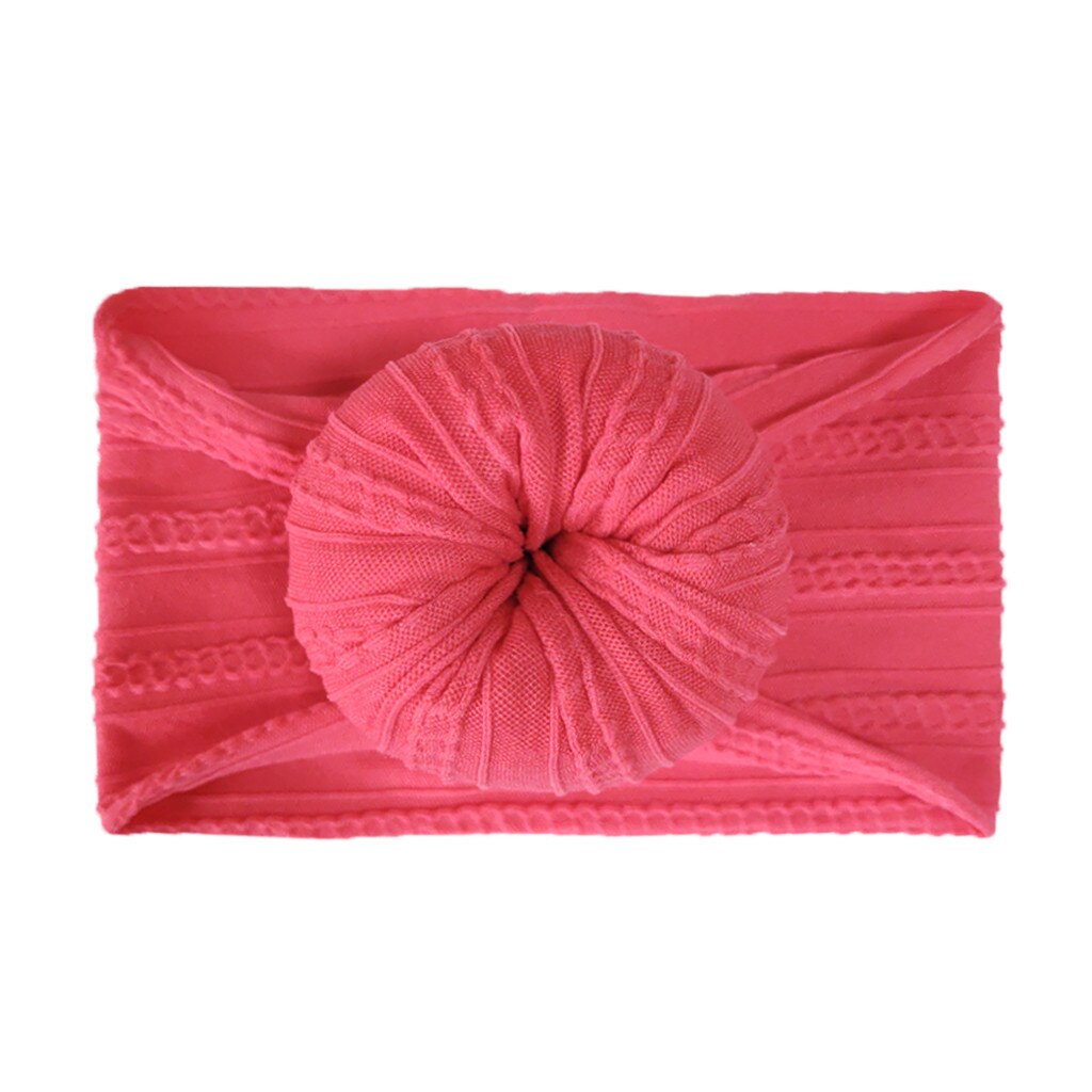 Baby Turban Hat with Bow Children Hats Cotton Blend Newborn Beanie Top Knot Caps Kids Photo Props Baby Shower accessories: K