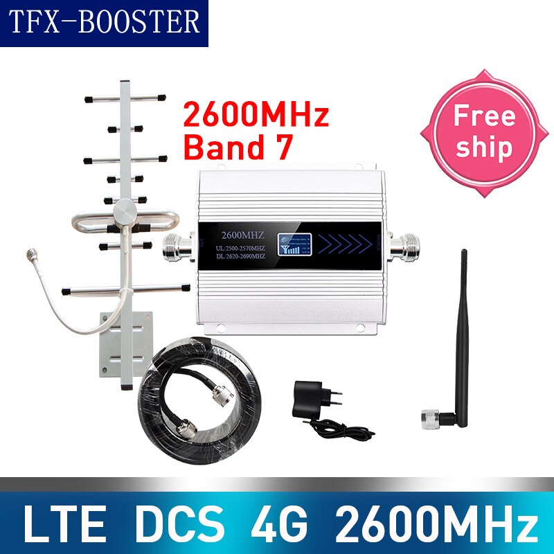 1800Mhz 2600Mhz Lte 4G Dcs Cellular Signal Booster Band 3/7 Mobiele Telefoon Netwerk Repeater Versterker 1800/2600Mhz Booster: 2600