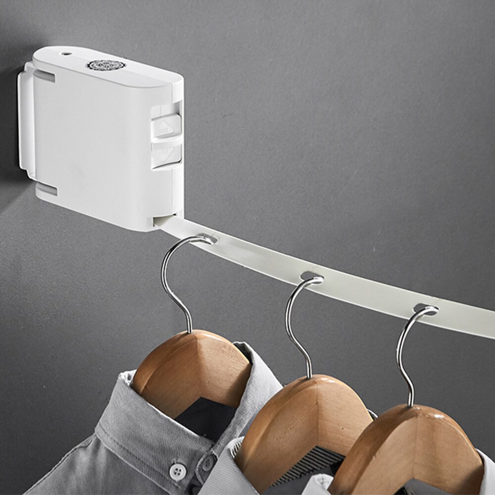 Winddicht Antislip Waslijn Touw Intrekbare Kleding Lijn Indoor Outdoor Muur Hanger Draad Balkon Droogrek