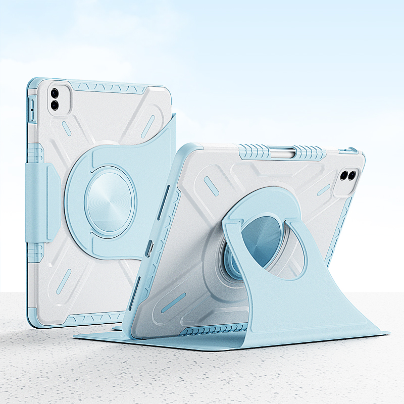 2025 étui pour tablette pour IPad Air7 11 M3 2025 étui 360 rotatif Funda pour Air 6 5 4 10.9 pouces M2 2024 Pro 11 7/8/9th 10.2 "Cover: Seize ans / 天空蓝