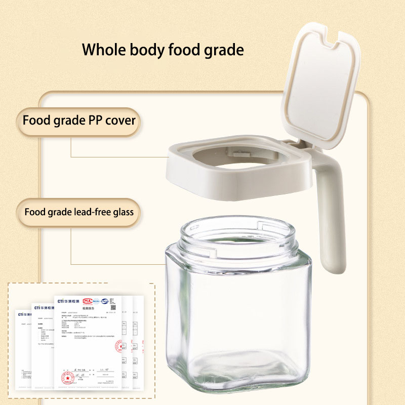 Portable Spice Rack Organizer, Sugar Bowl, Salt Shaker, Seasoning Container, Kitchen Supplies Storage Set, Spice Boxes