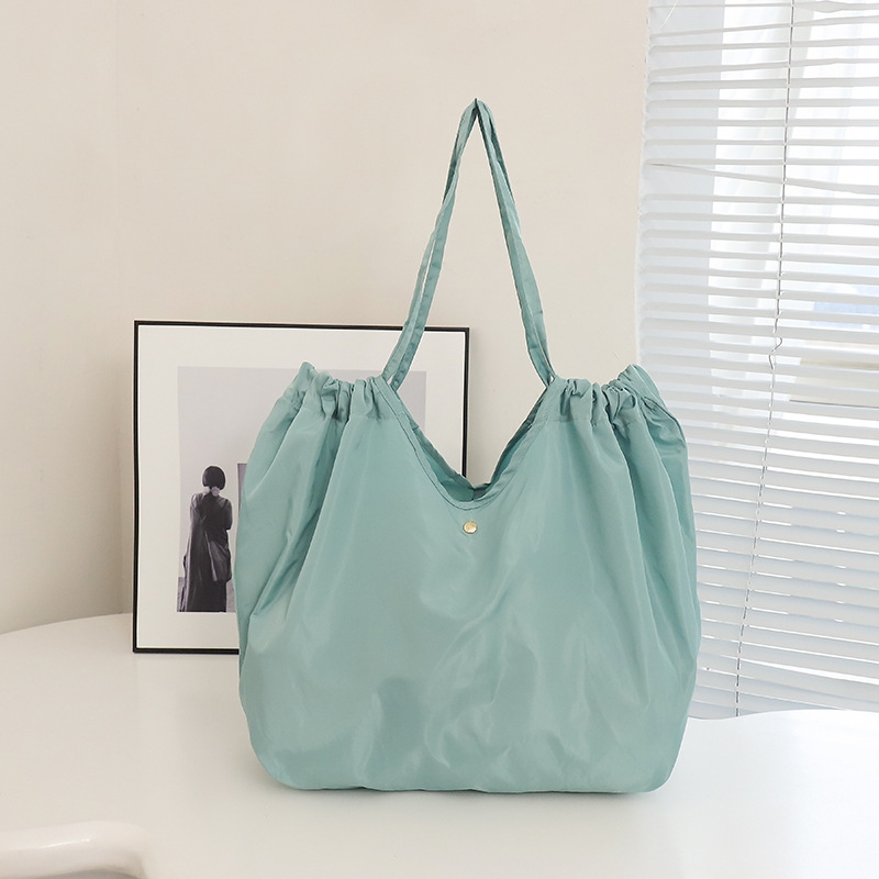 Frauen umwelt freundliche faltbare Einkaufstasche wieder verwendbare tragbare Handtasche Kordel zug Umhängetasche Lebensmittel Einkaufstasche Käufer Taschen: Schokolade