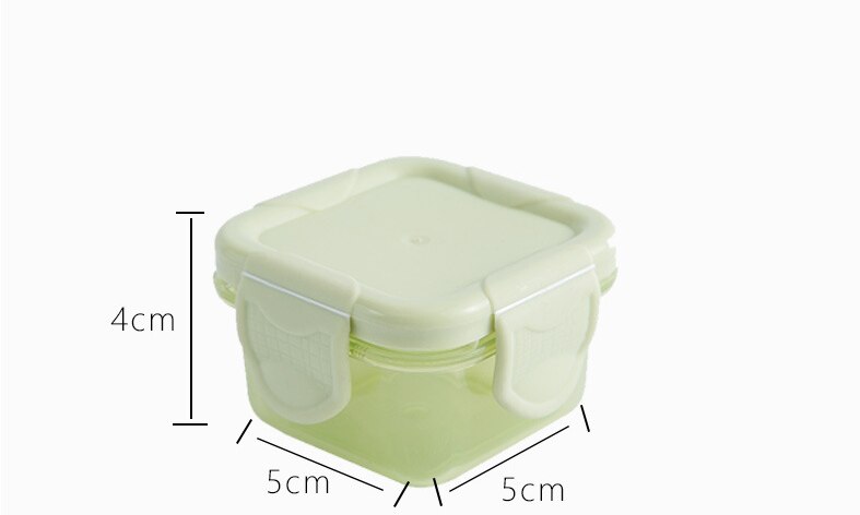 Cajas de almacenamiento de alimentos para bebés, vajilla de Color caramelo para niños, caja sellada, contenedores de comida para bebés, tazas reutilizables con bandeja, 6 unids/lote