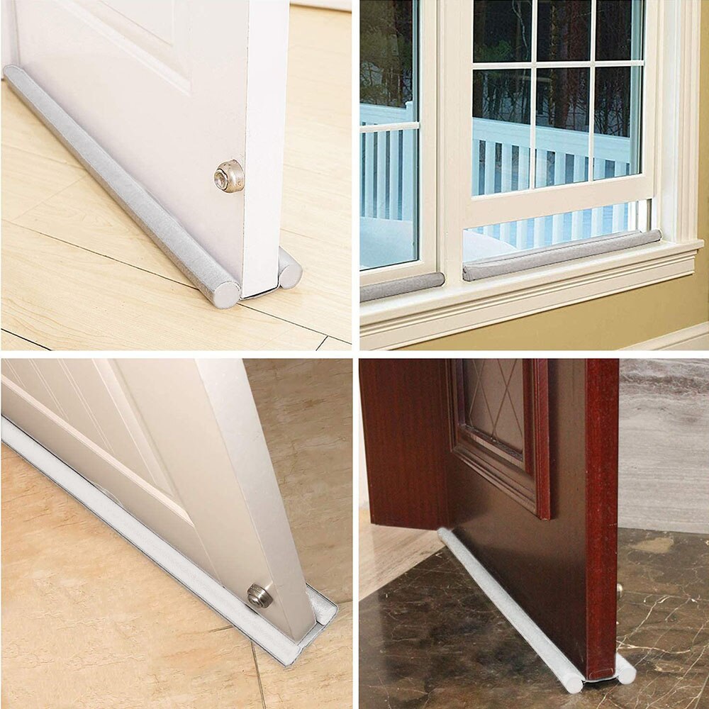 Flexible Under Door Draft Blocker Window Guard Stopper Sealing Weather Strip Sealing Gaps And Leaks