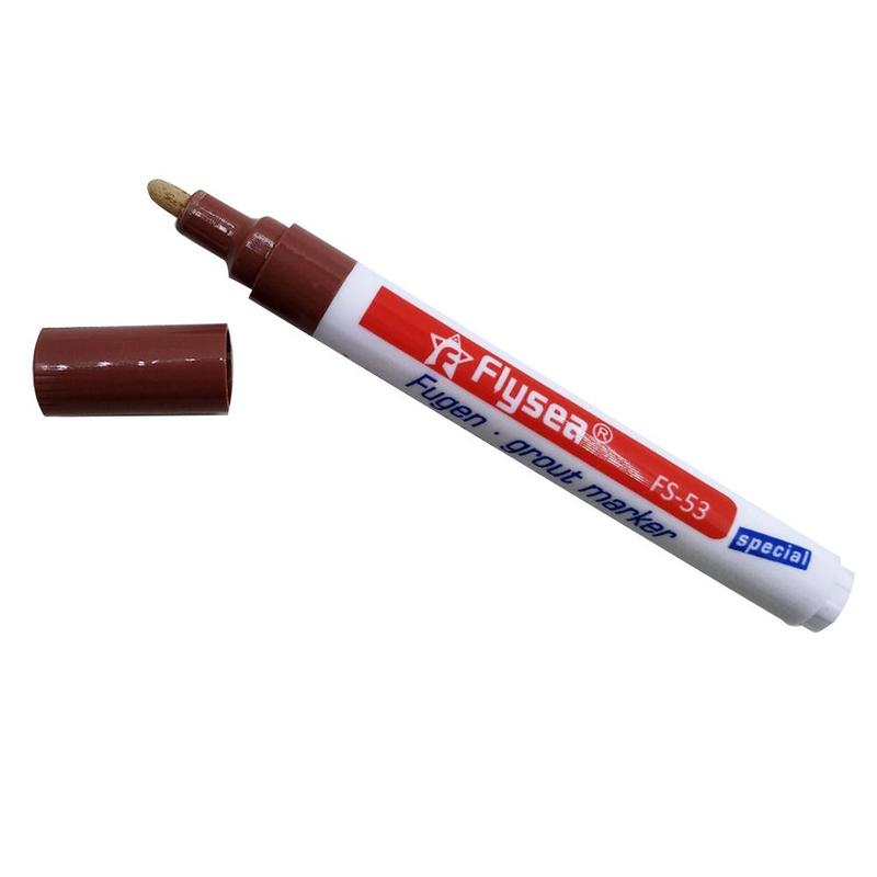 1pcs Multi-Purpose Tile space Repair Pen Special Beauty Seam watt Floor Tile Repair Ceramic brick Crevice Shading Pen Home Tools: brown