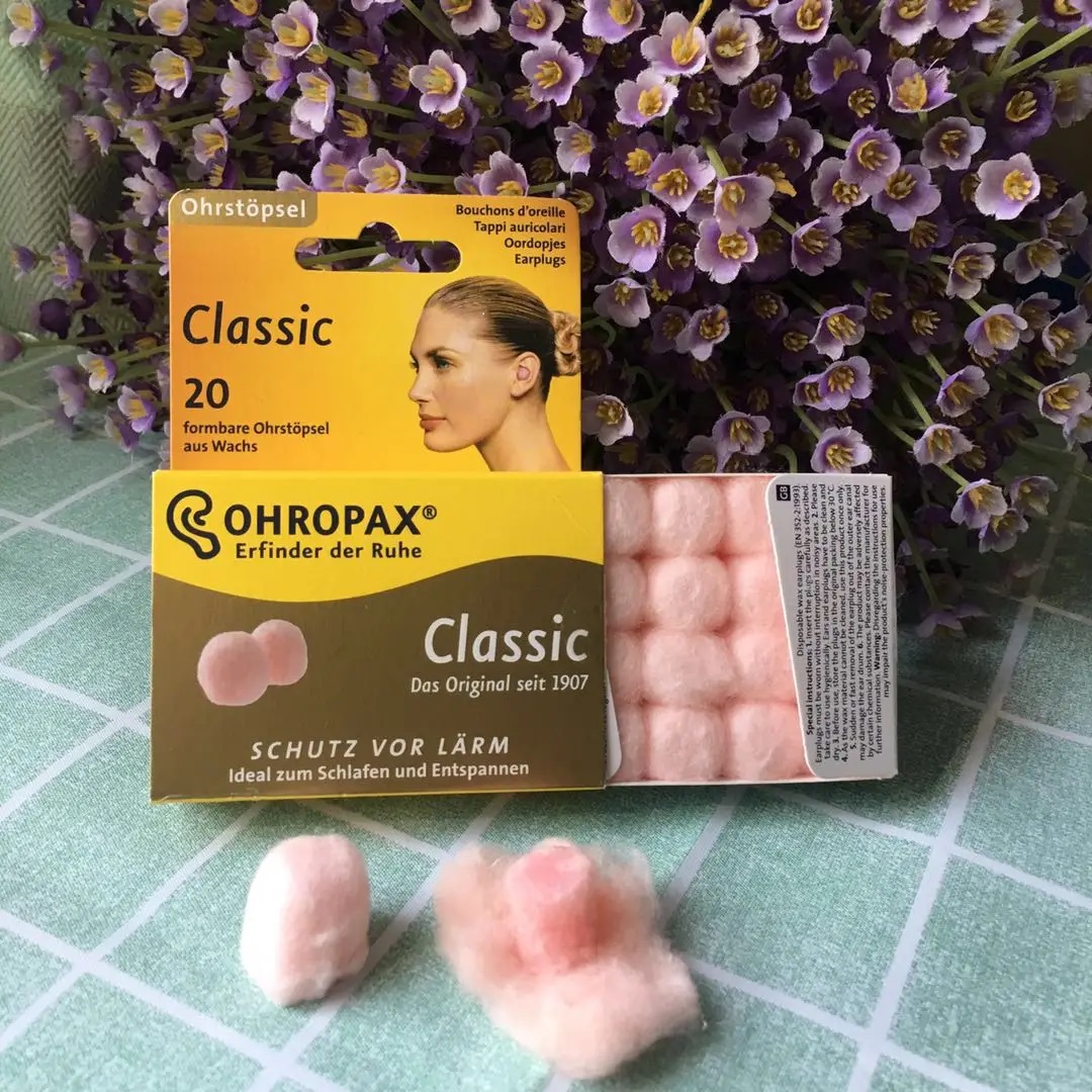 10 Paar Ohropax Classic Wachs Ohr stöpsel wasserdicht schwimmen Gehörschutz Reise Schlaf stumm bequeme Geräusch reduzierung Wachs Ohr stöpsel