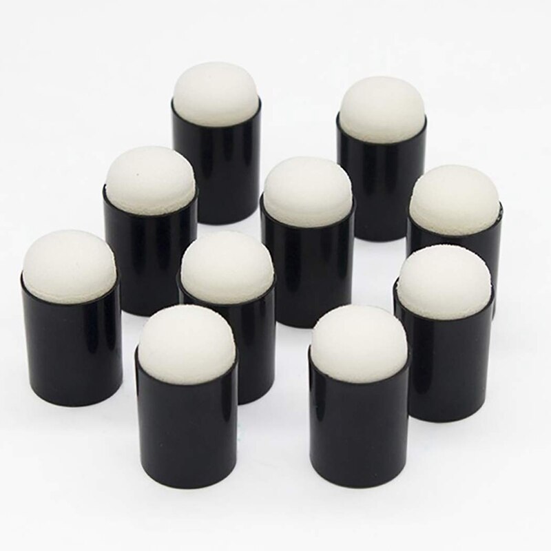 Drawing Sponge,10PCS Finger Sponge Dauber Set Ink Crafts DIY Drawing Sponge Finger Painting Tool Paint Sponge Brush Kids Paint T