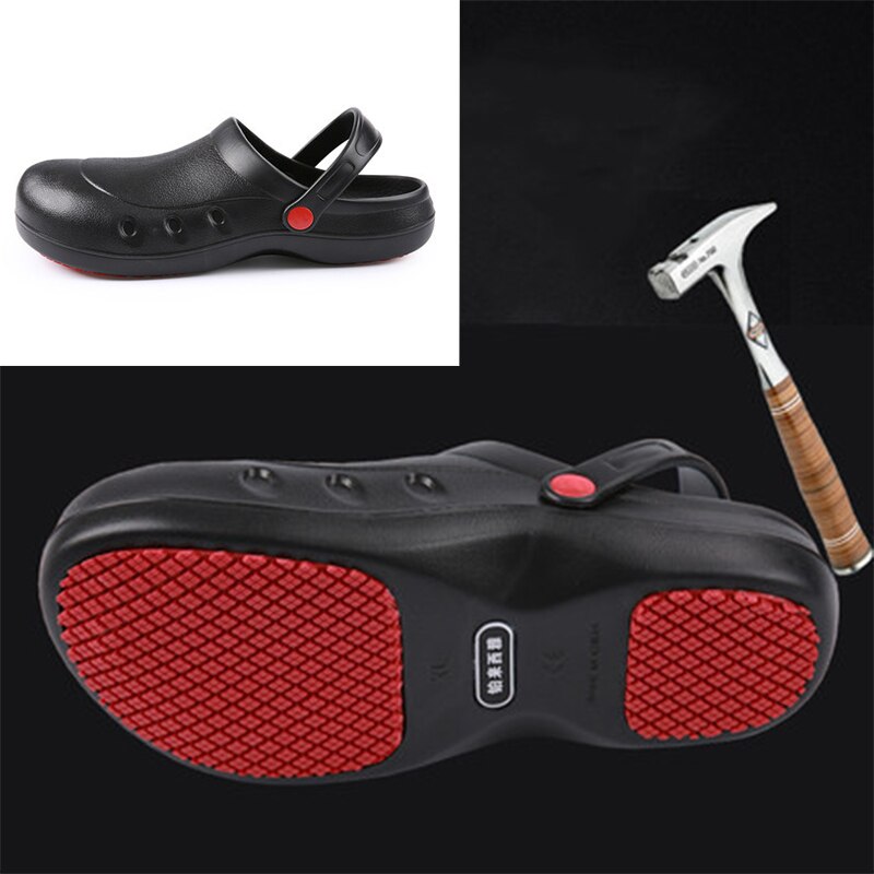 Lizeruee Antislip Keuken Werkschoenen Olie-Proof Water-Proof Voor De Chef Master Cook hotel Restaurant Slippers Schoenen