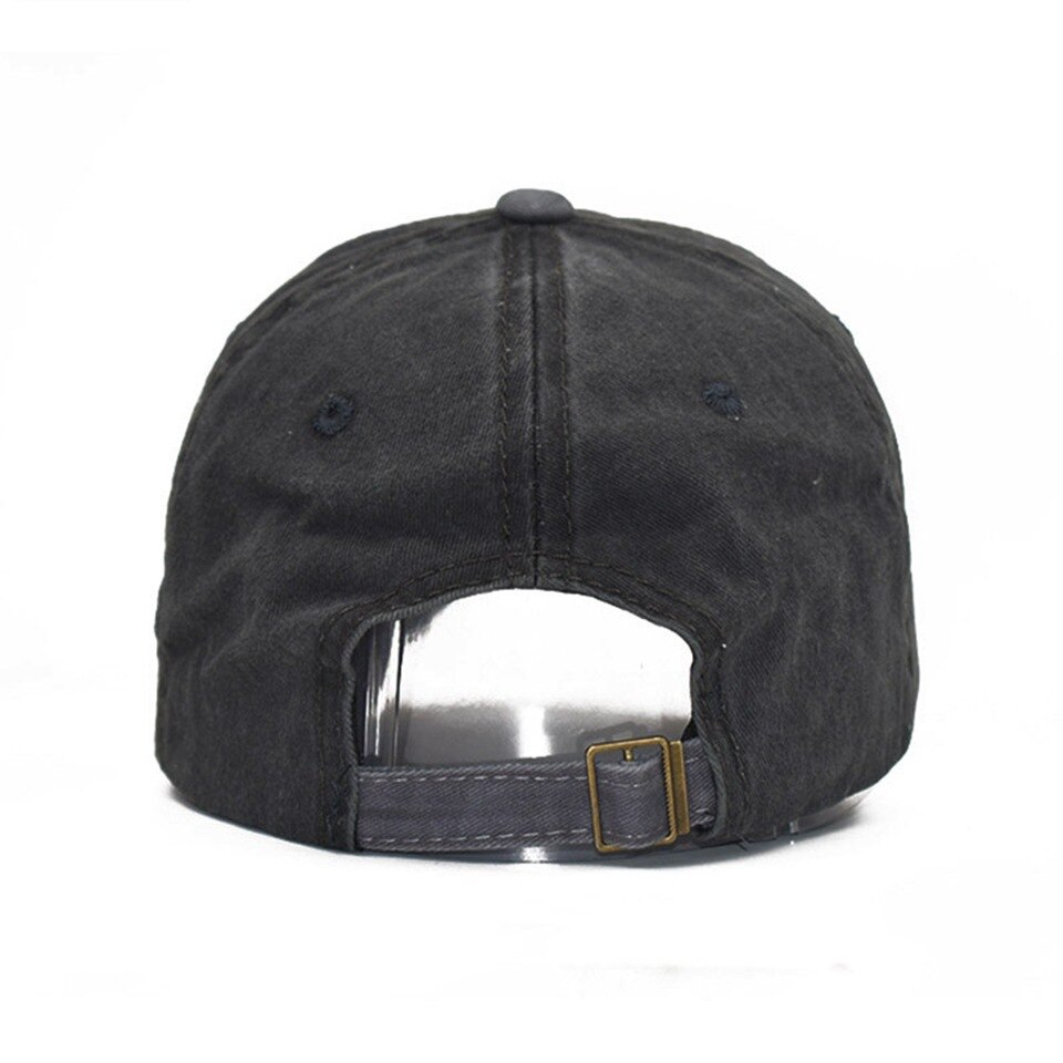Verstelbare katoenen baseballpet voor heren, vintage snapback pet voor dames, streetwear, distressed, gescheurde hiphoppetten