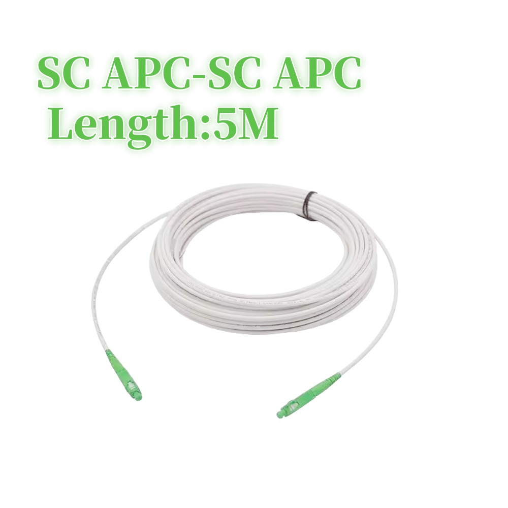 Fiber Optic Wire APC SC to SC Optical Single-mode 1-core G657A1 Indoor Extension Cable 3M/5M/10M/15M/20M Fiber Optic Patch Cord: Other