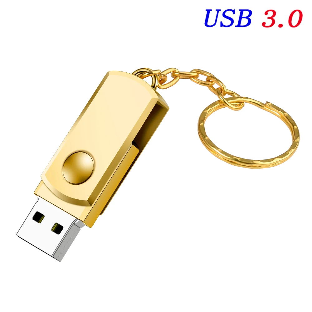 Raskt roterbar usb 3.0 minnepinne 64gb mini metallpenn 32gb høyhastighets minnepinne gratis nøkkelring u disk: måke / 32 gb
