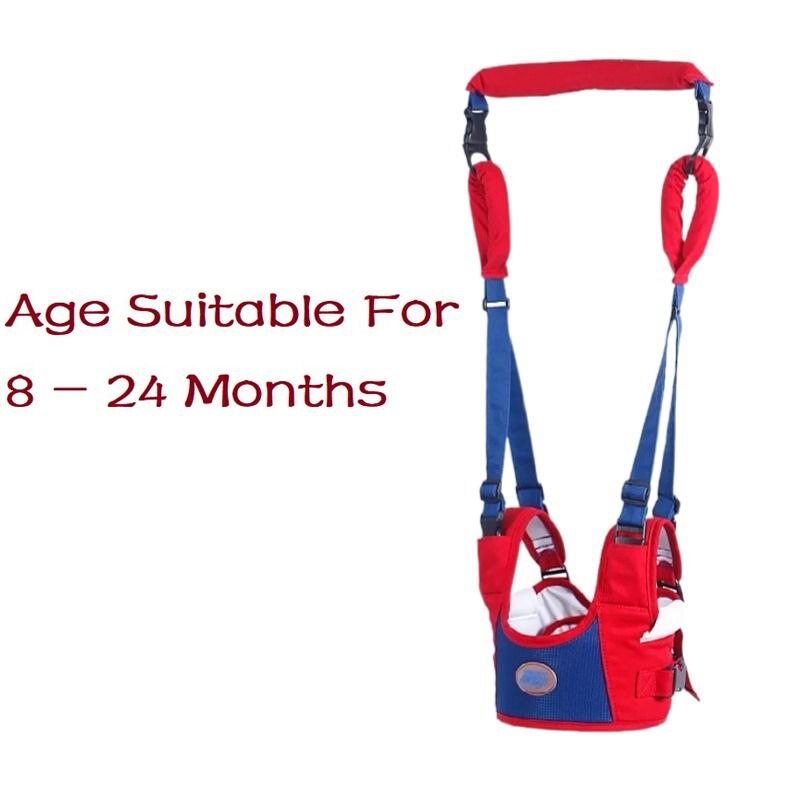 Loopstoeltje Voor Kinderen Leren Lopen Baby Harnas Rugzak Rein Wandelaars Voor Peuters Kind Harnas Geschikt Voor 6-24 Maanden: B Blue and red
