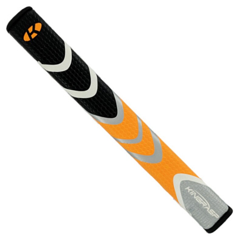 Anti-skrid stødabsorberende golfgreb gummi golf driver greb slidstærke golfgreb greb putter greb: Sort orange 3.0