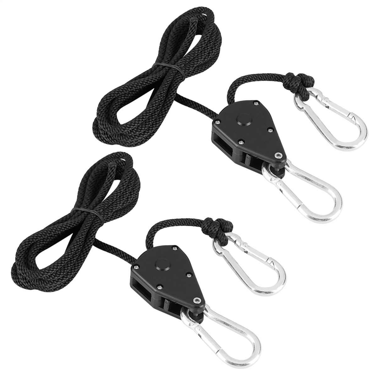 2 stücke 1/8 zoll Ratsche Aufhänger Pulley Seil Für Hängende Zelt Zimmer Fan Wachsen Pflanzen Lampe Raum Fan carbon Haken Lanyard