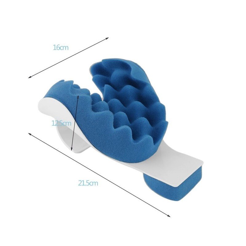 Neck Support Tension Reliever Neck Shoulder Relaxer Blue Sponge Releases Muscle Tension Relieves Tightness Soreness Theraputic