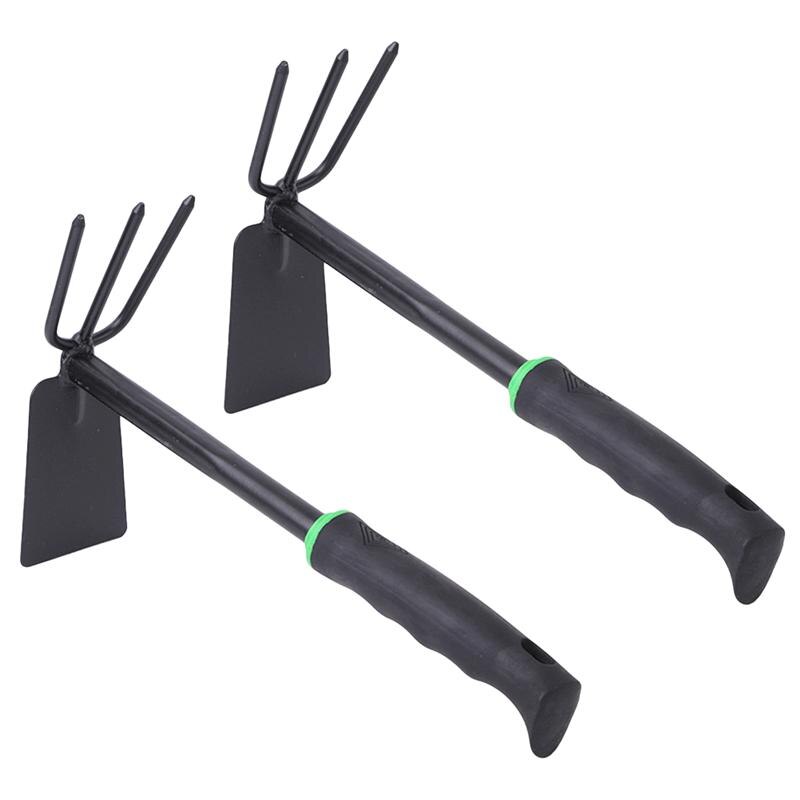 BESTOYARD 2 PCS Garden Hoe Stainless Steel Lightweight Double Head Cultivation Hoe Hand Tools Hand Hoe for Digging Planting