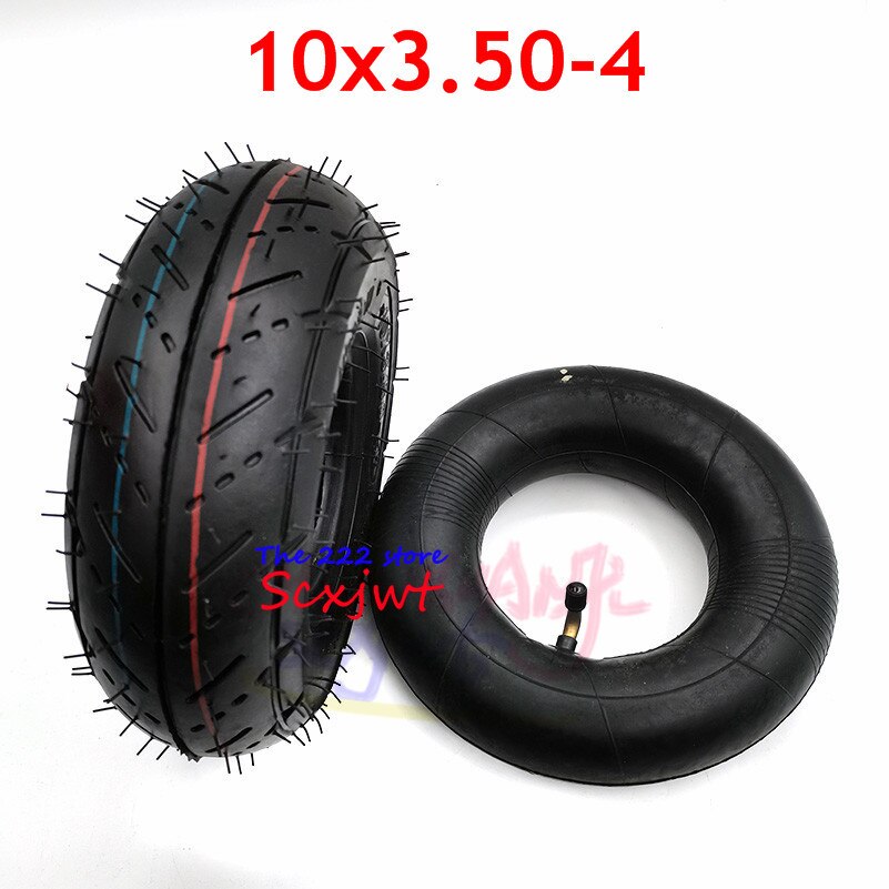 Mini moto osa 10 tuumaa 10 x 350-4 sisä- ja ulkorengas 10 x 3.50-4 putken rengas mini moto 4 tuuman pyörännapaiselle skootterille