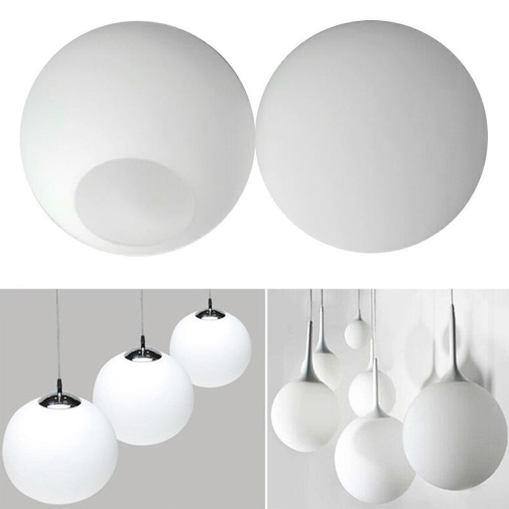 1Pc Witte Ronde Glazen Lampenkappen Fitting Lamp Glazen Lamp Shades Ronde Light Milky Globe Esthetiek Cover Pantalla Lampara